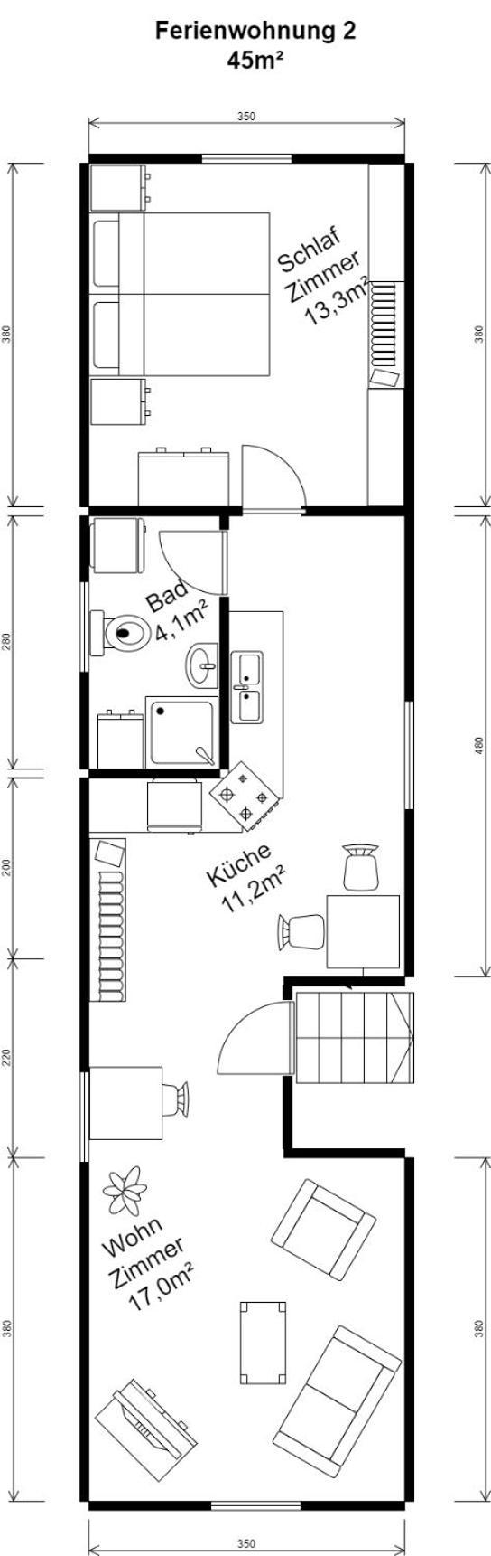 Ferienwohnung Van Den Berg Rees Szoba fotó